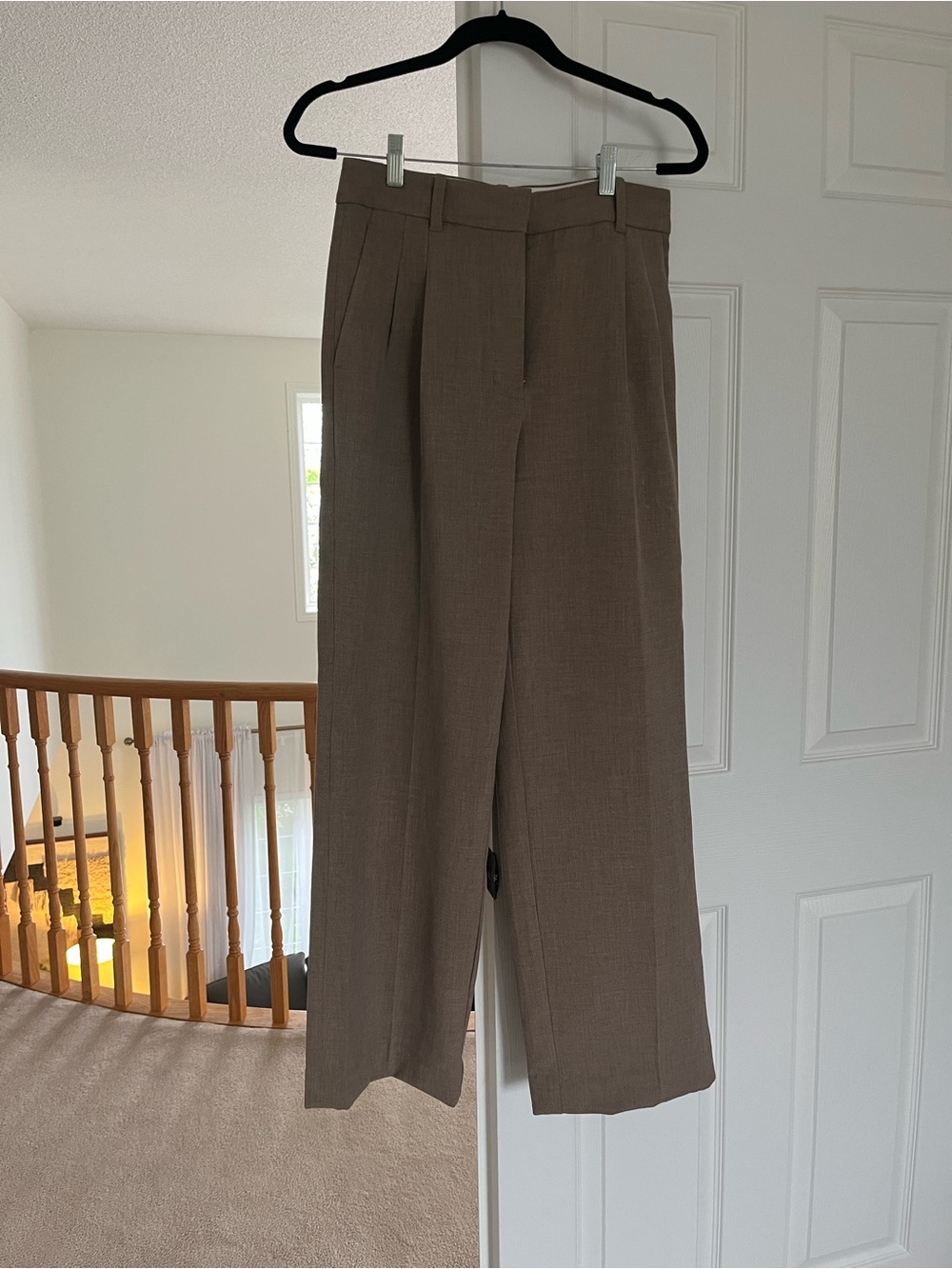 NEW Wilfred Effortless pant in HEATHERED Taupe 8